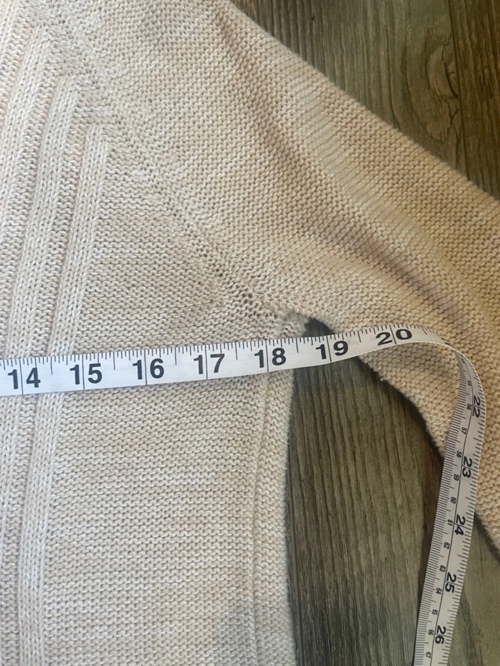 Roxy V-Neck Hoodie‎ Sweater in Light Beige Size Medium